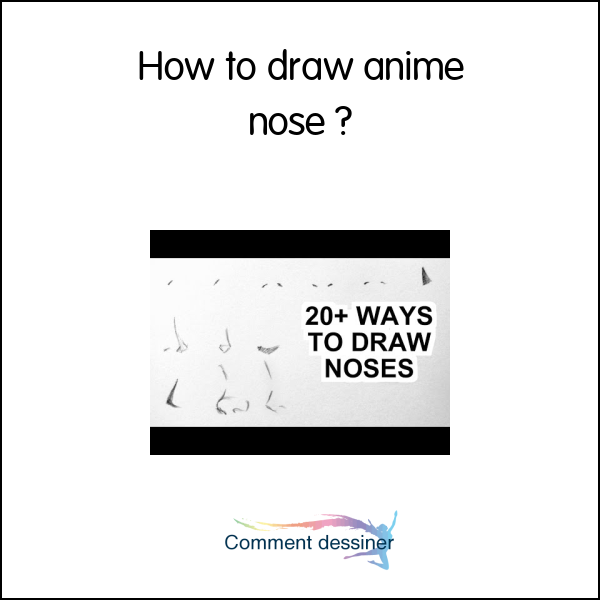 How to draw anime nose